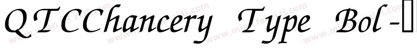 QTCChancery Type Bol字体转换